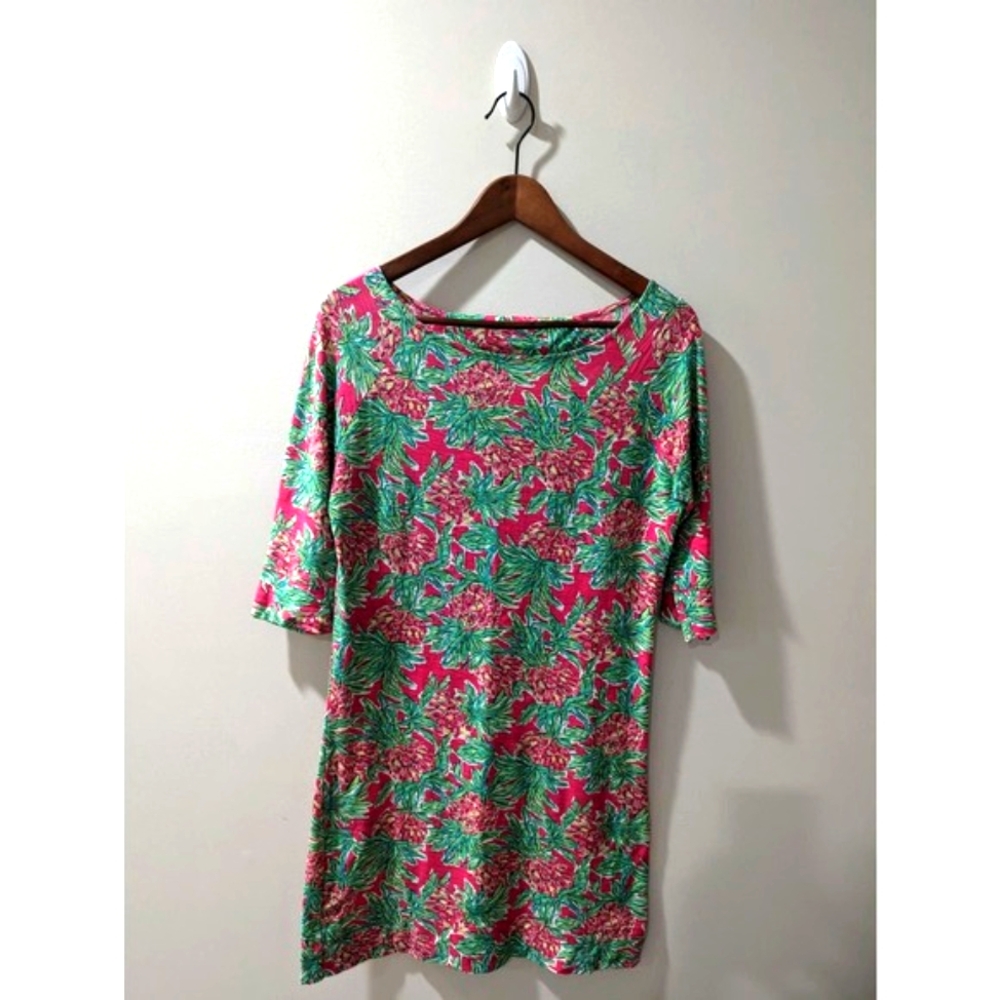NEW Lilly Pulitzer Pink Green Pineapple Dress